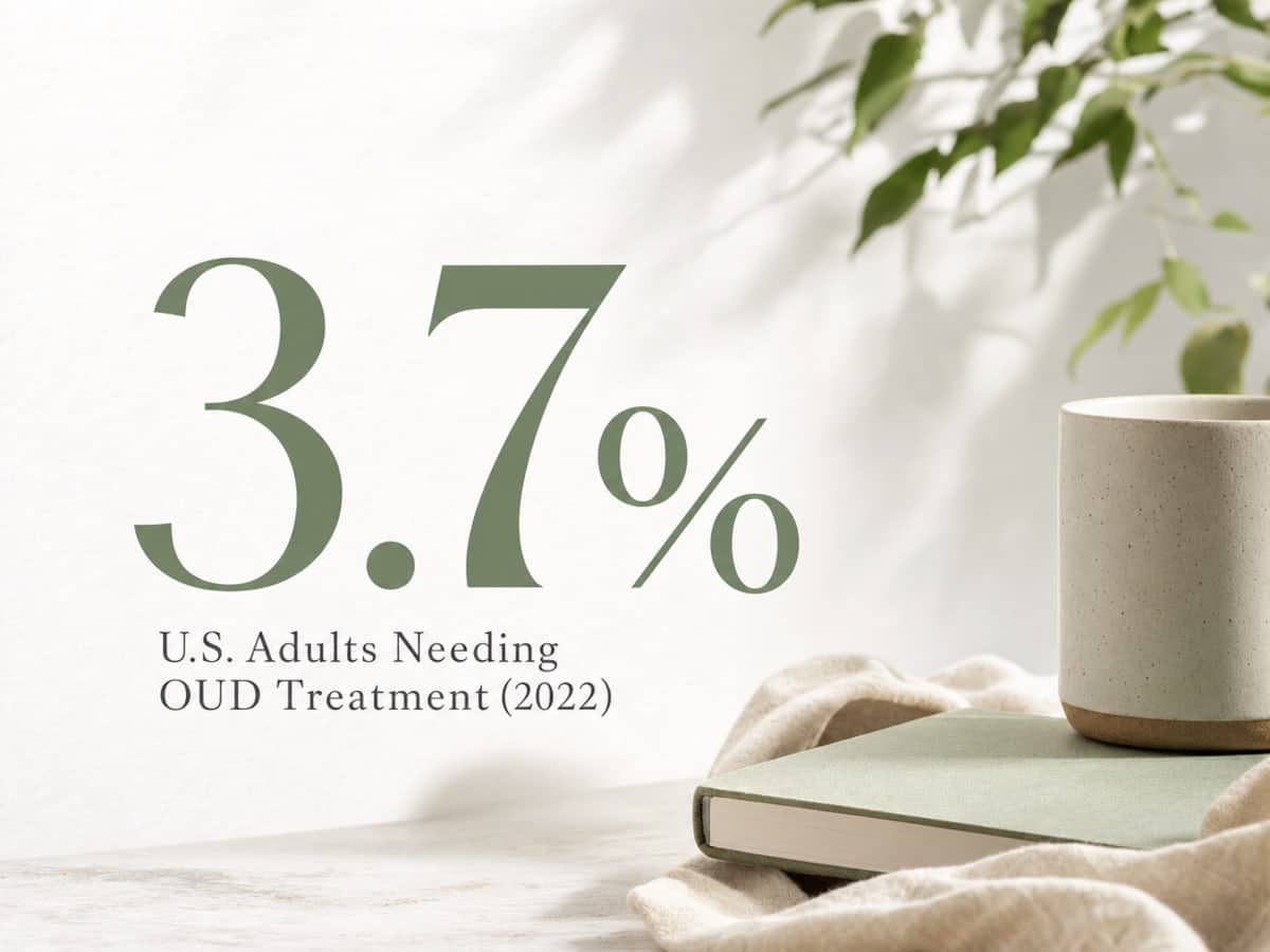 Infographic showing U.S. Adults Needing OUD Treatment (2022)