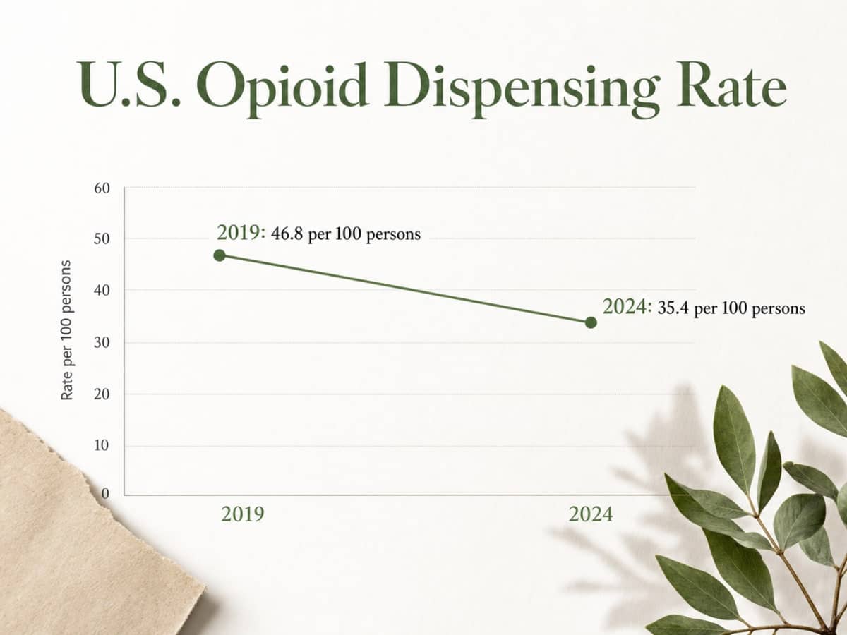 Chart showing U.S. Opioid Dispensing Rate