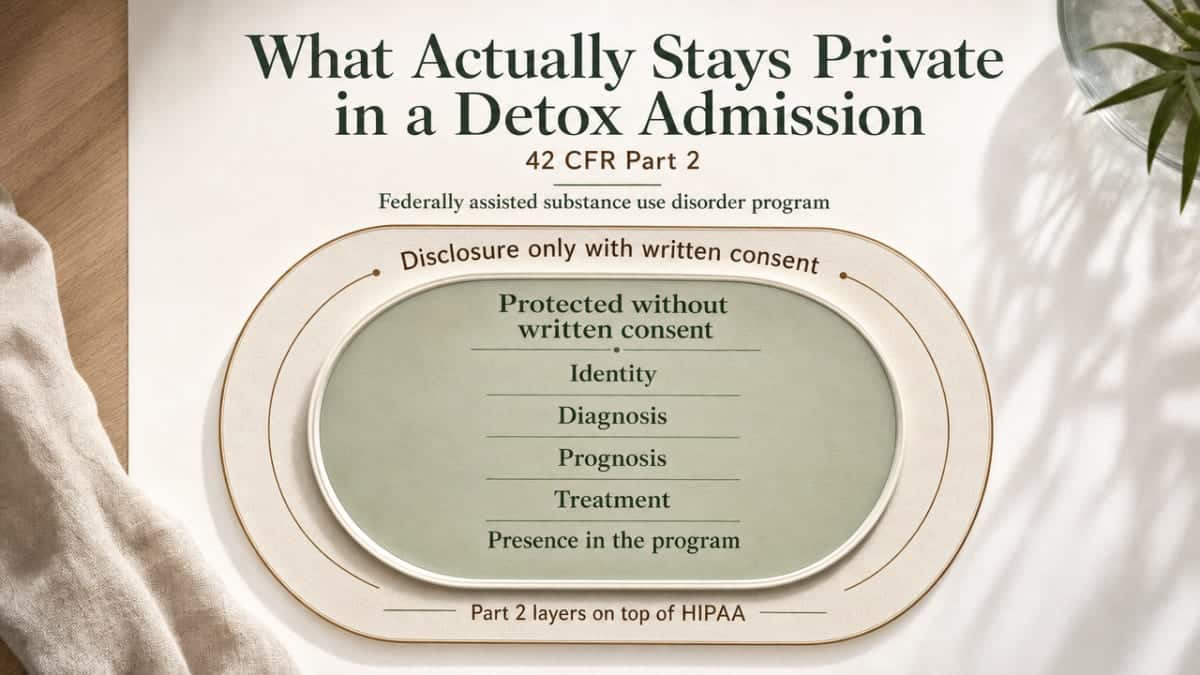 Visualize the narrow, enumerated exceptions to 42 CFR Part 2 consent requirements cataloged in the section, giving readers a scannable reference for what can and cannot leave a detox program without their consent