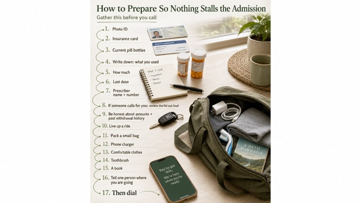 Give readers a concrete, scannable checklist of what to gather before calling, reinforcing the section's practical preparation guidance