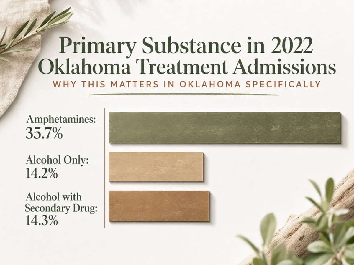 Chart showing Primary Substance in 2022 Oklahoma Treatment Admissions