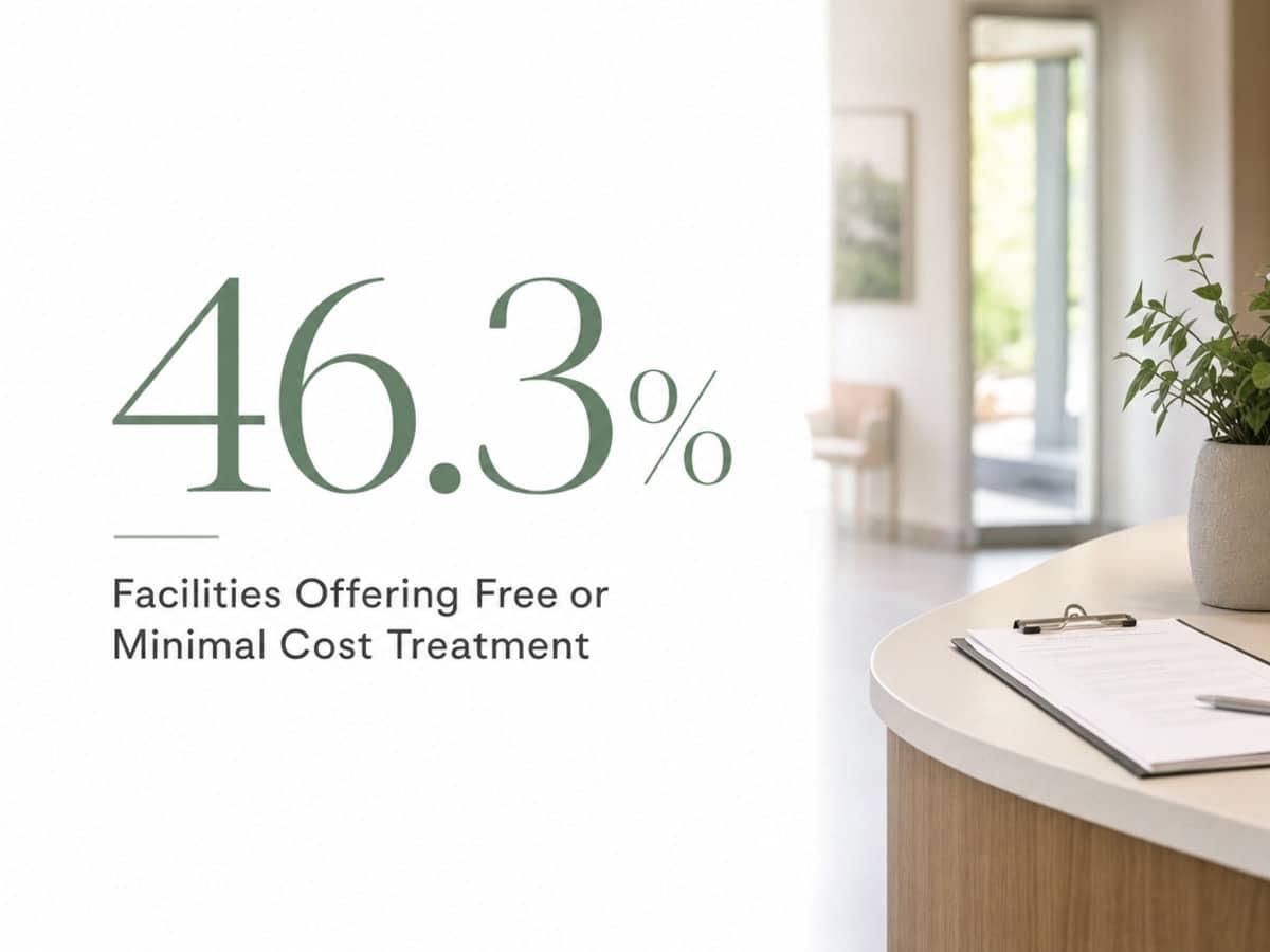 Infographic showing Facilities Offering Free or Minimal Cost Treatment