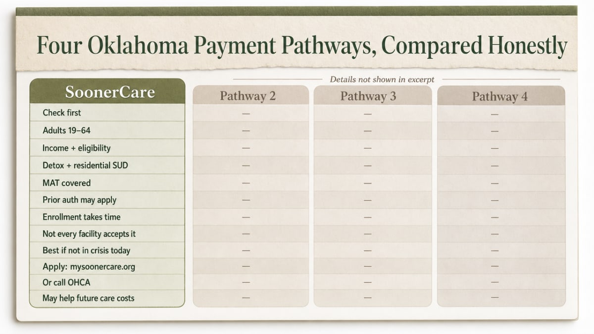 Compare the four payment pathways discussed in the section at a glance, since the section explicitly frames them as a comparison